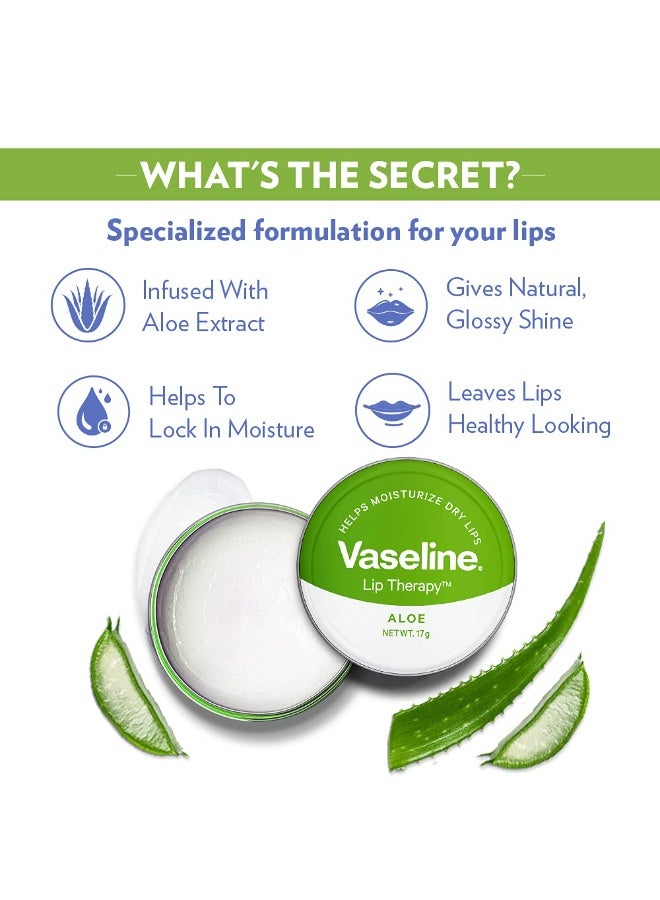 Vaseline Lip Tins Aloe|| 17g - Image 2
